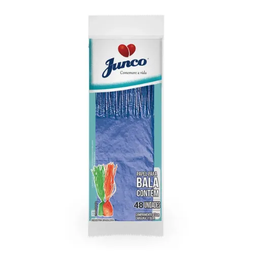 Papel Seda P/Balas N1 Azul Royal C/48 Und Junco