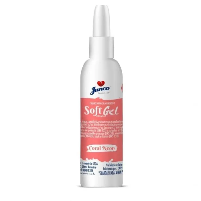 Corante Soft Gel Coral Neon 25g Junco