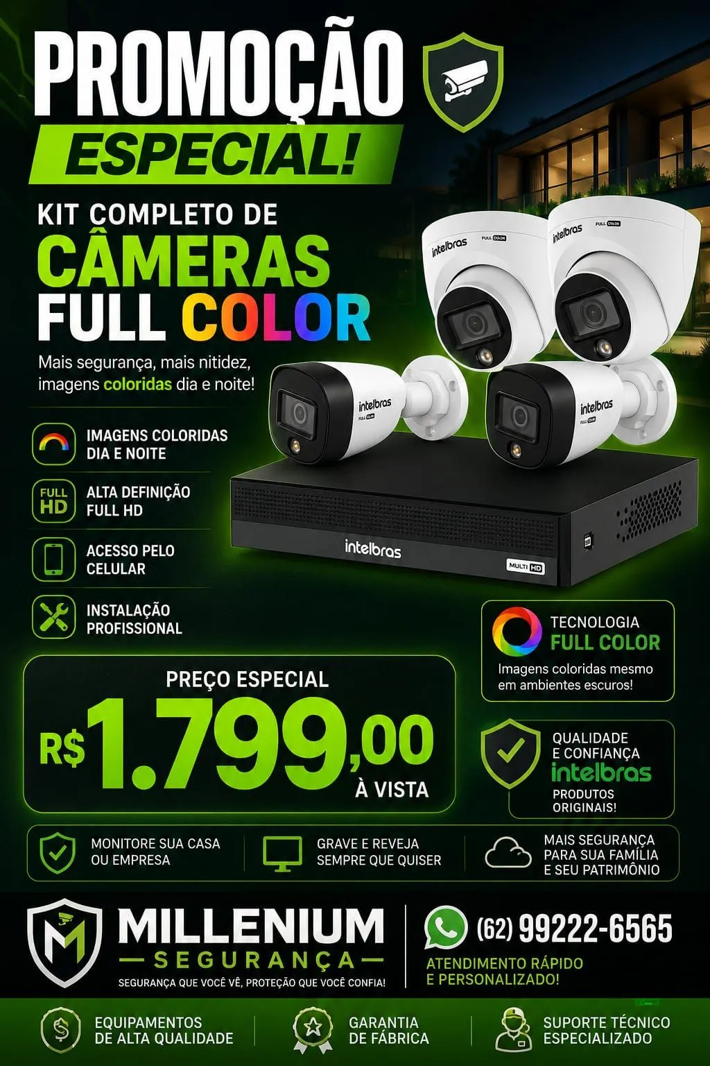 Kit de câmeras Intelbras